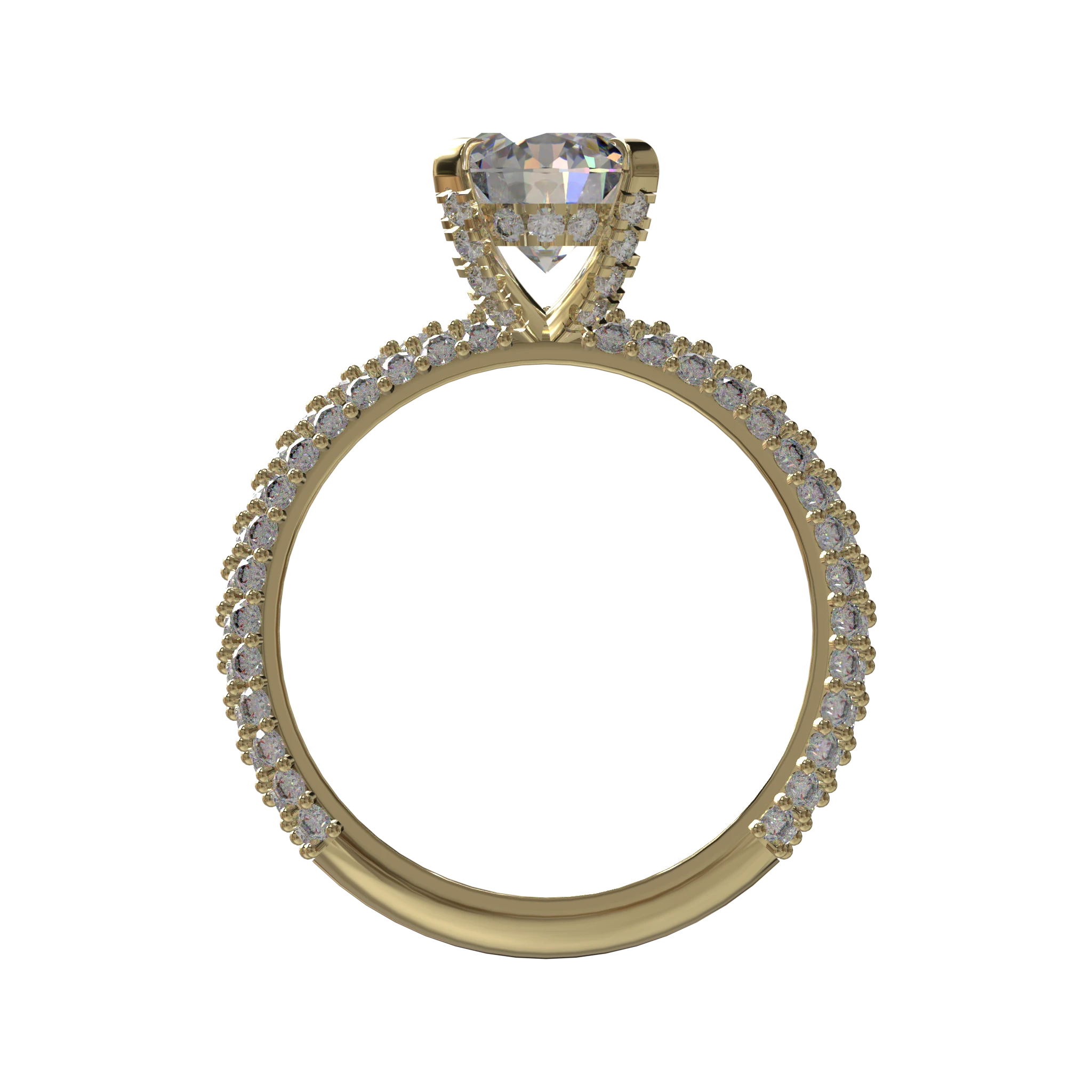Engagement And Wedding Ring view 2