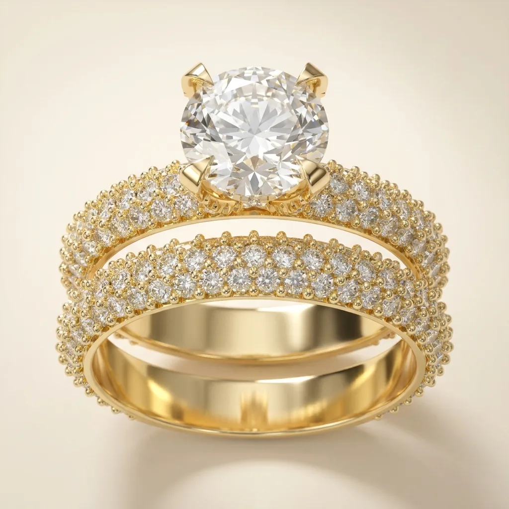 Engagement And Wedding Ring
