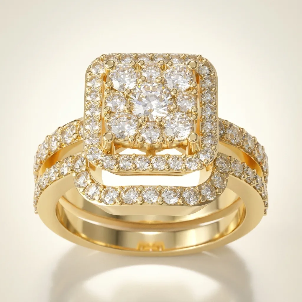 Engagement And Wedding Ring
