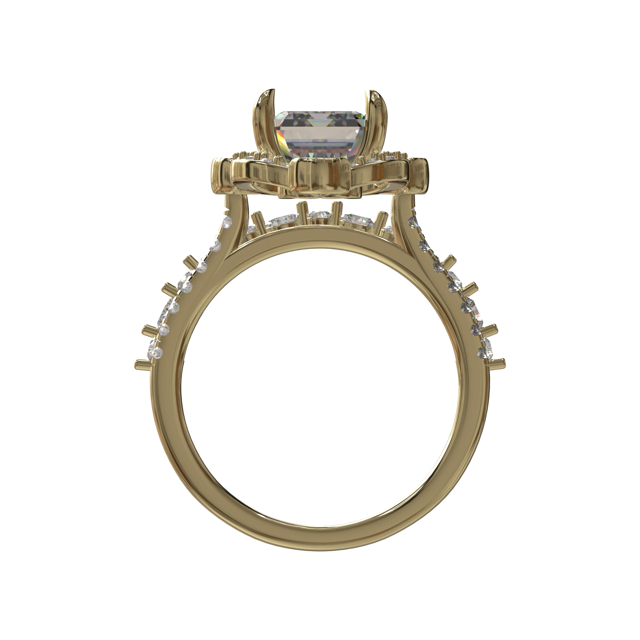 Engagement And Wedding Ring view 2