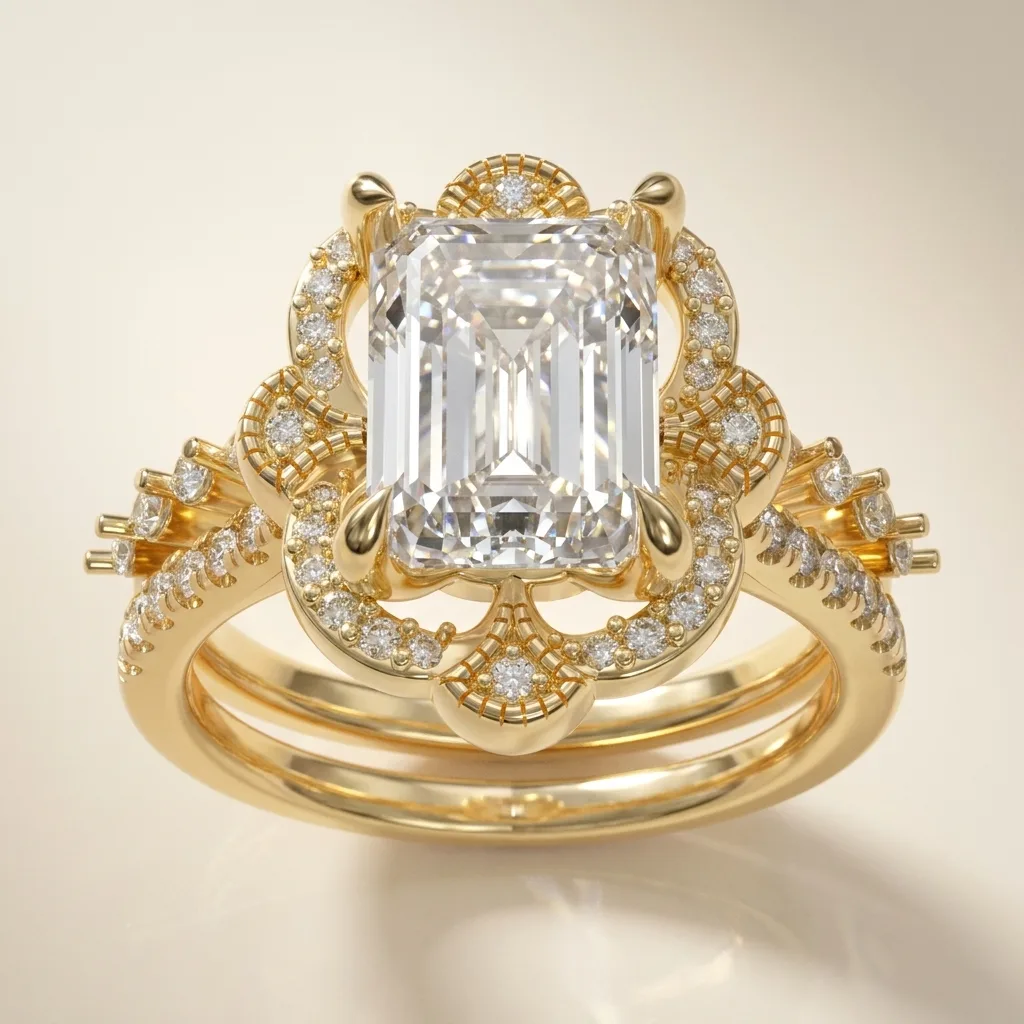 Engagement And Wedding Ring