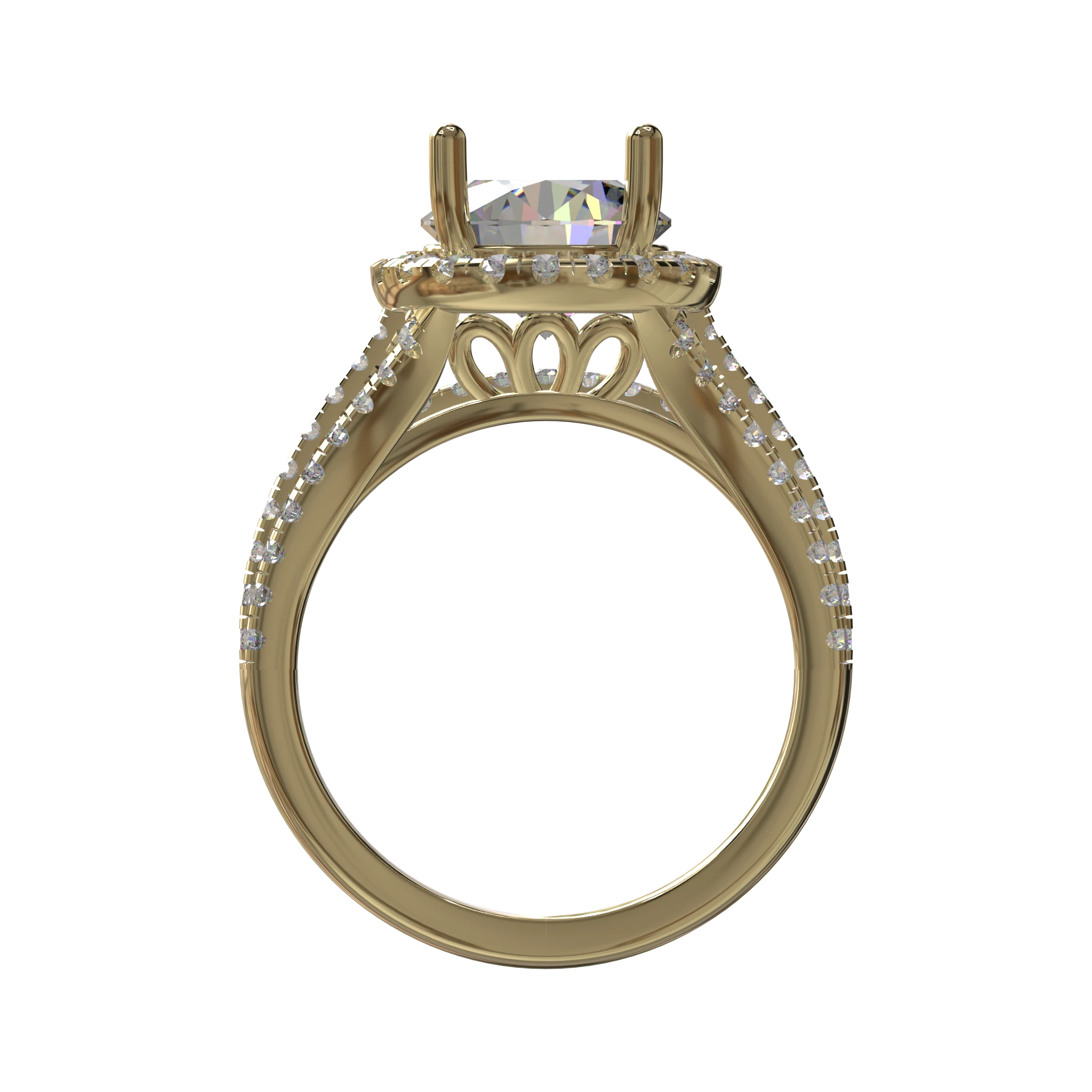 Engagement And Wedding Ring view 2