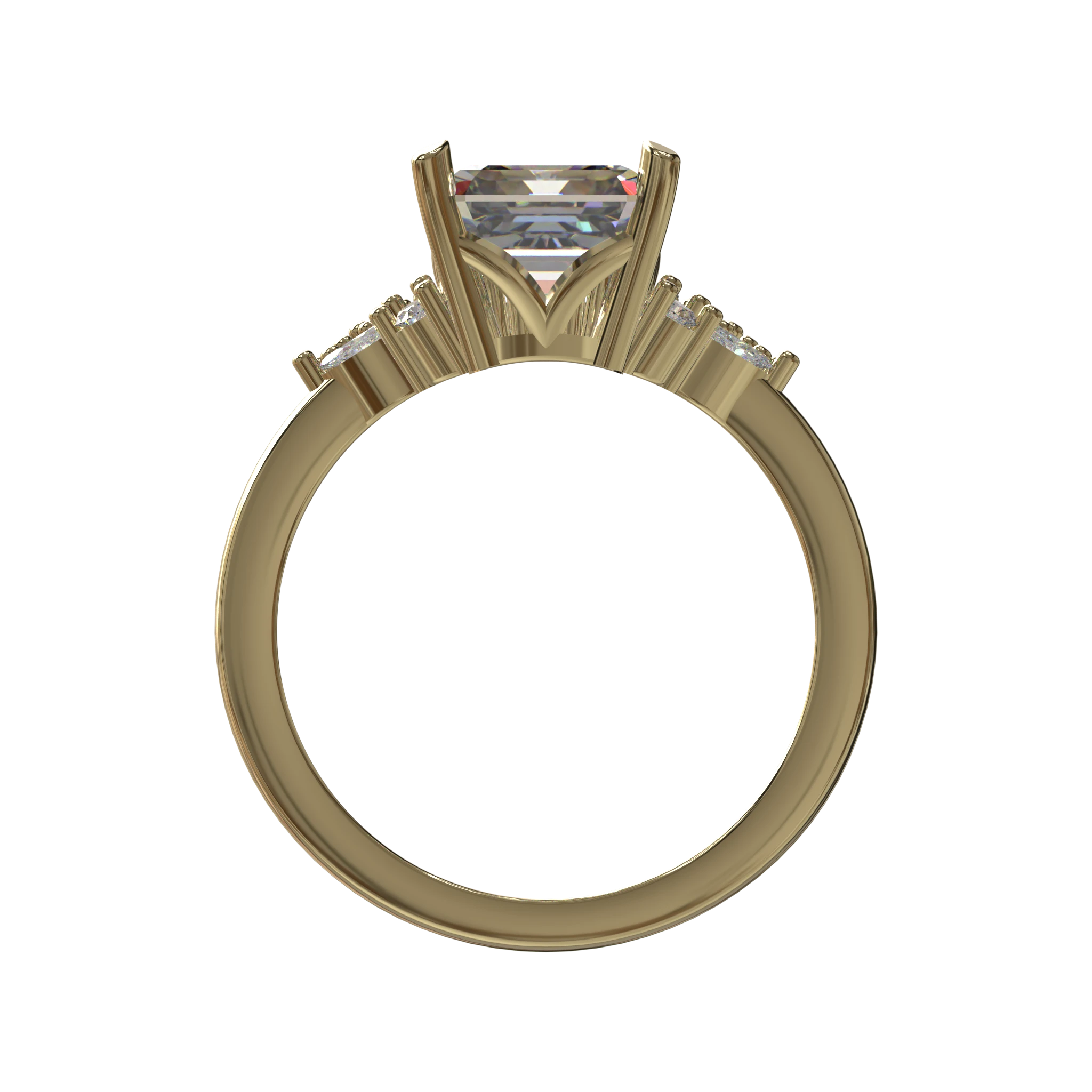 Engagement And Wedding Ring view 2