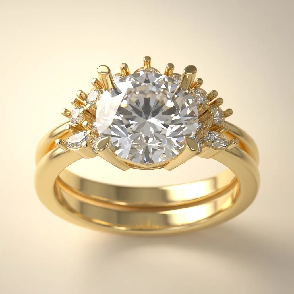 Engagement And Wedding Ring
