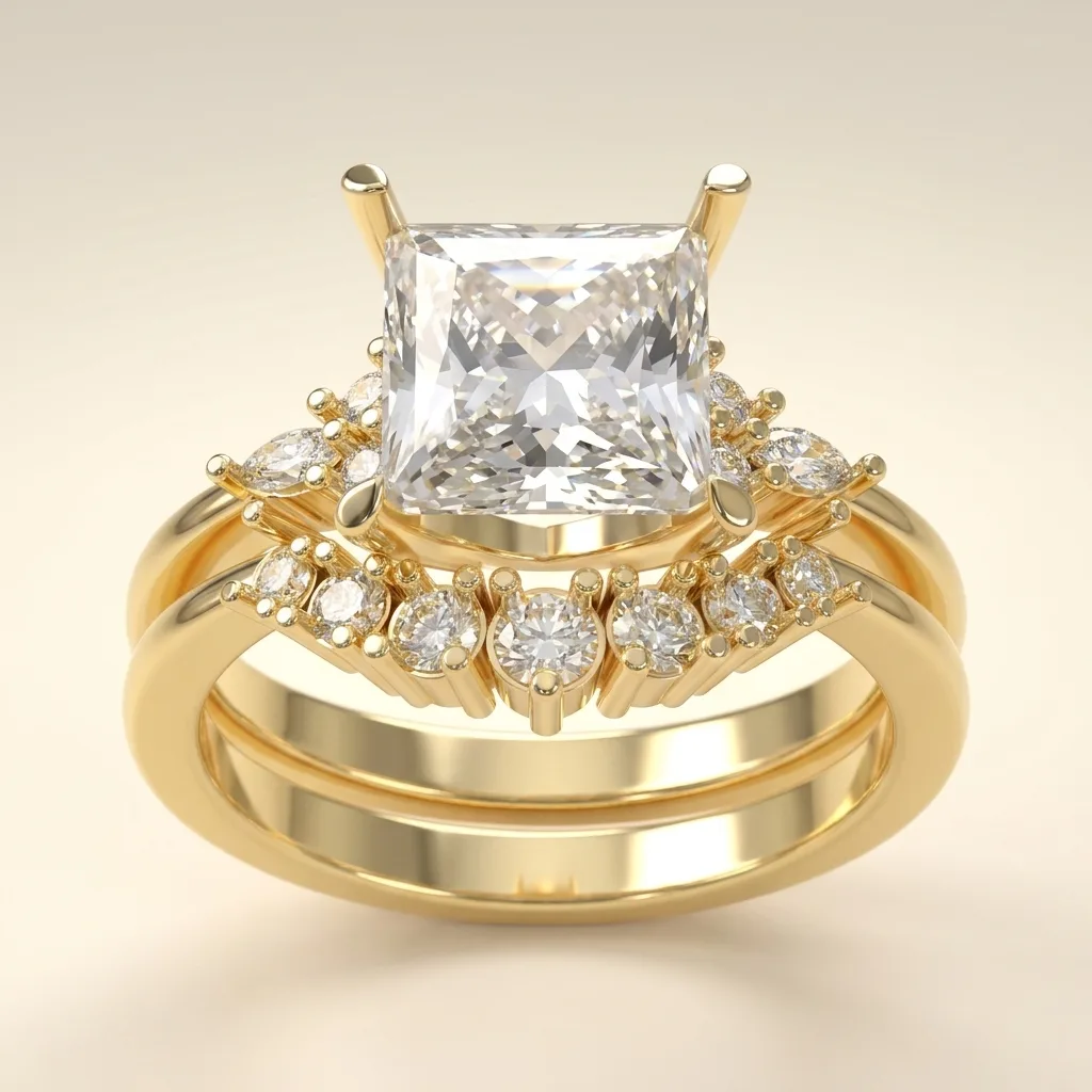 Engagement And Wedding Ring