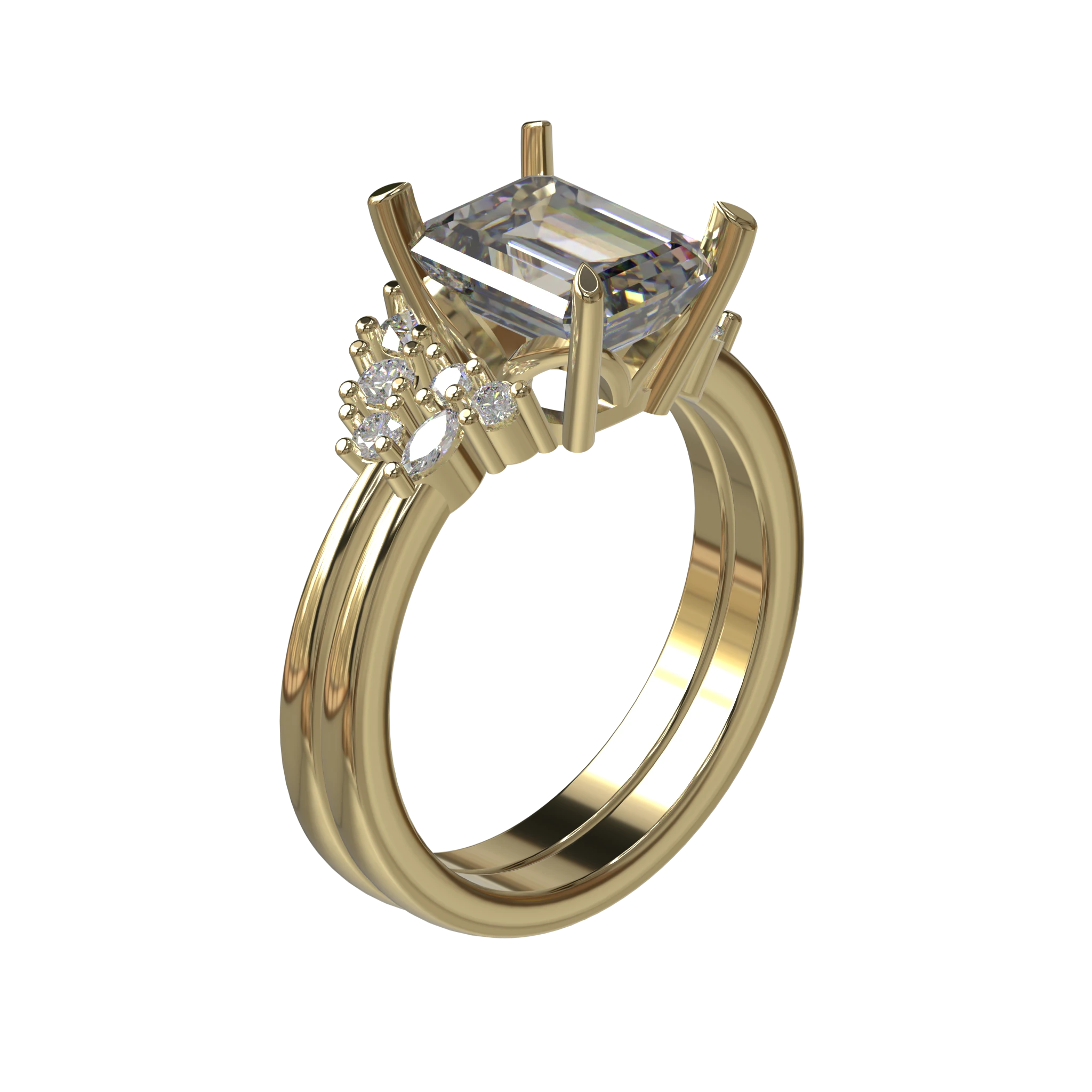 Engagement And Wedding Ring