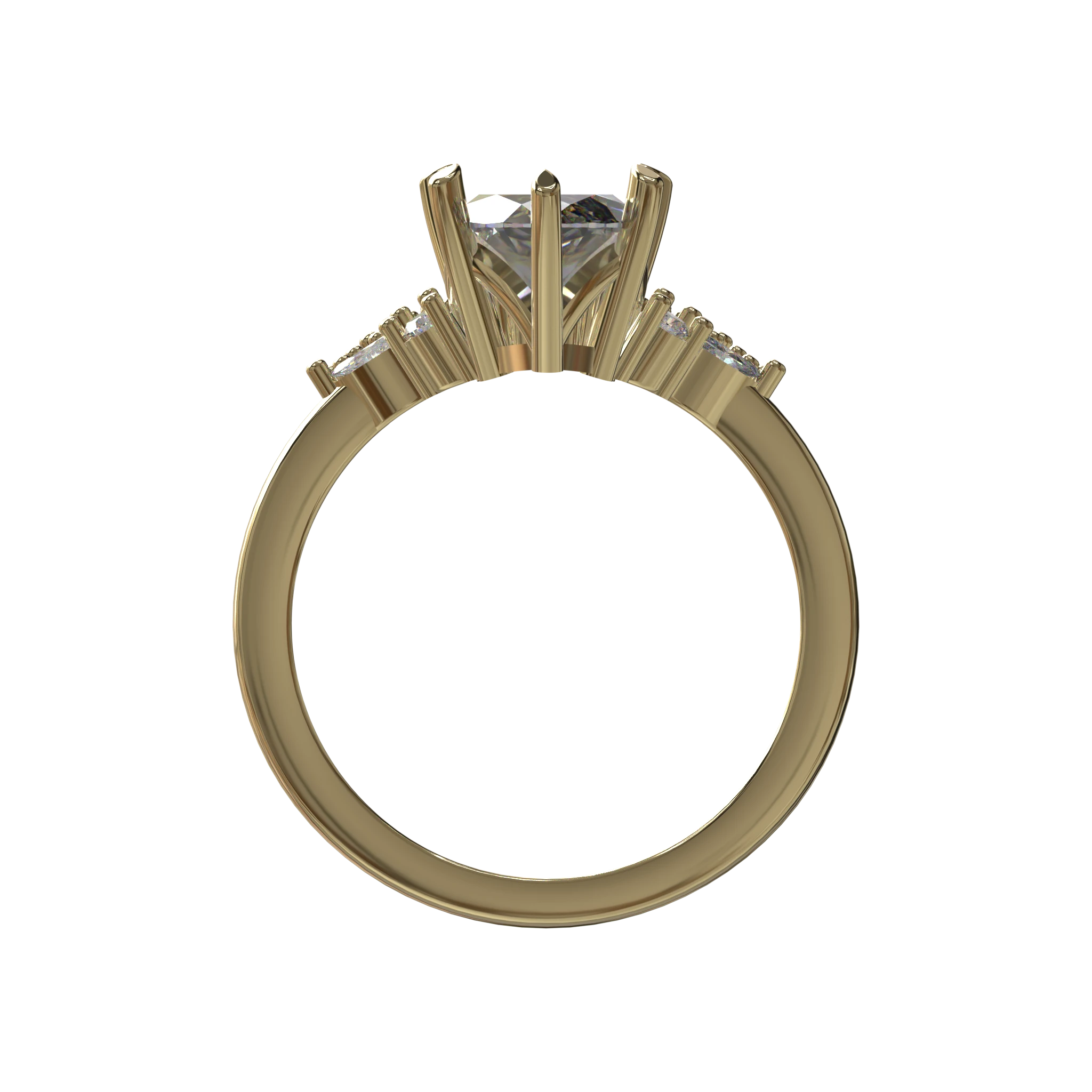 Engagement And Wedding Ring view 2
