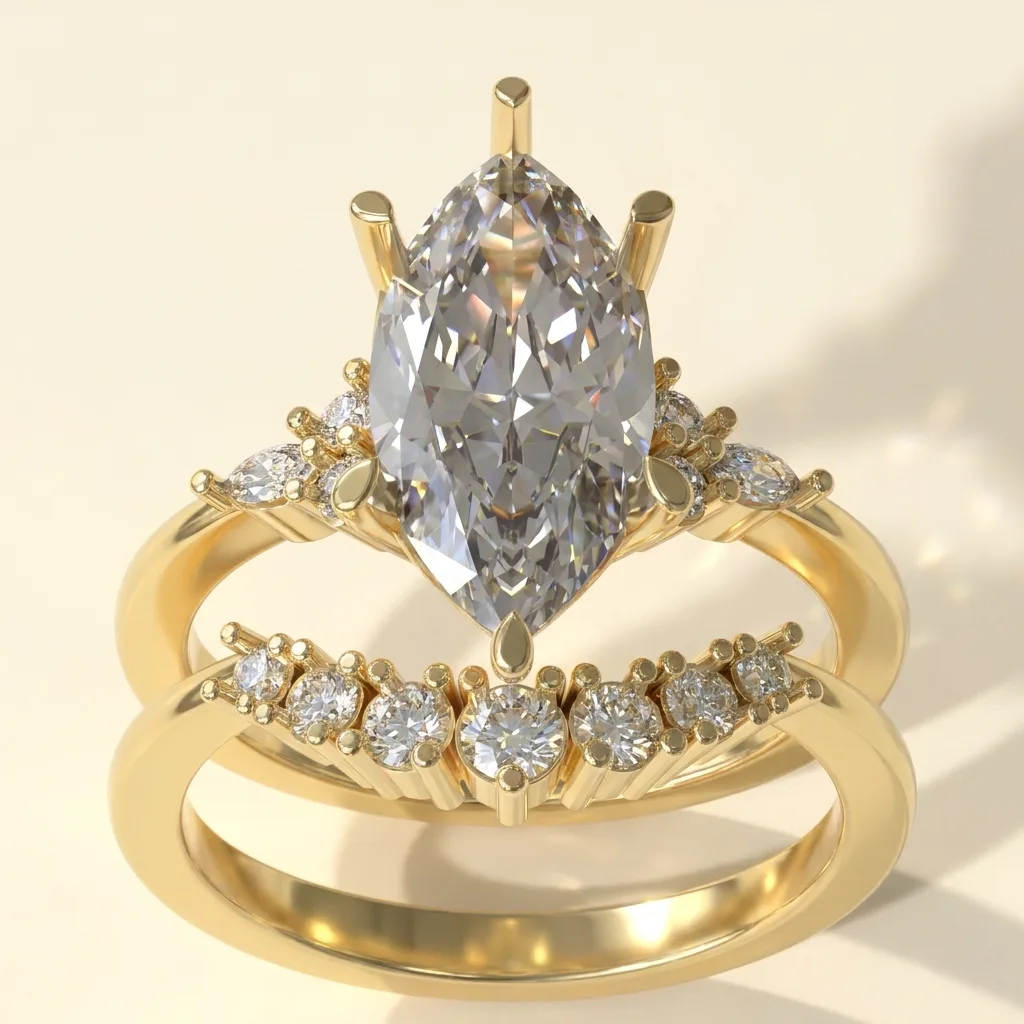 Engagement And Wedding Ring