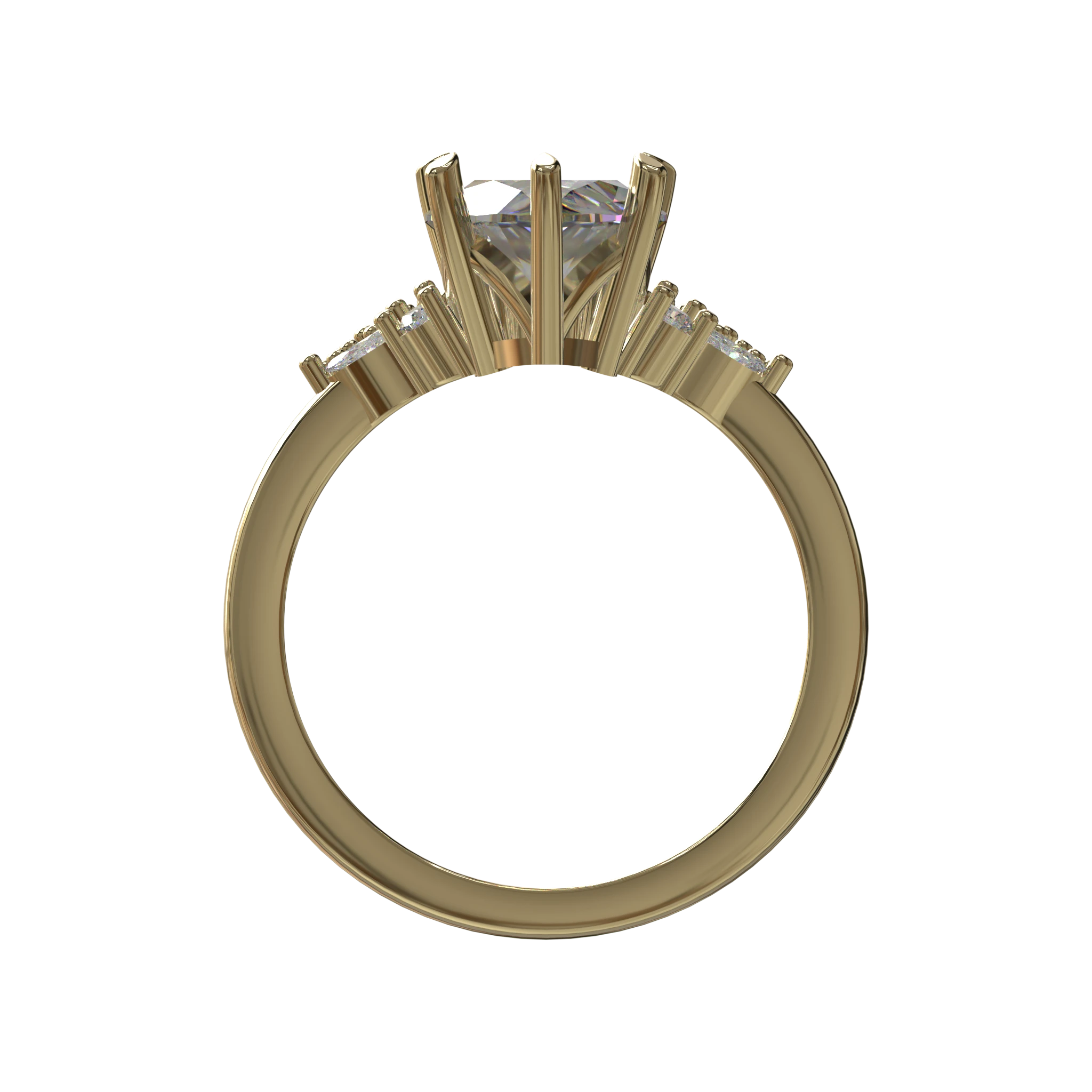 Engagement And Wedding Ring view 2