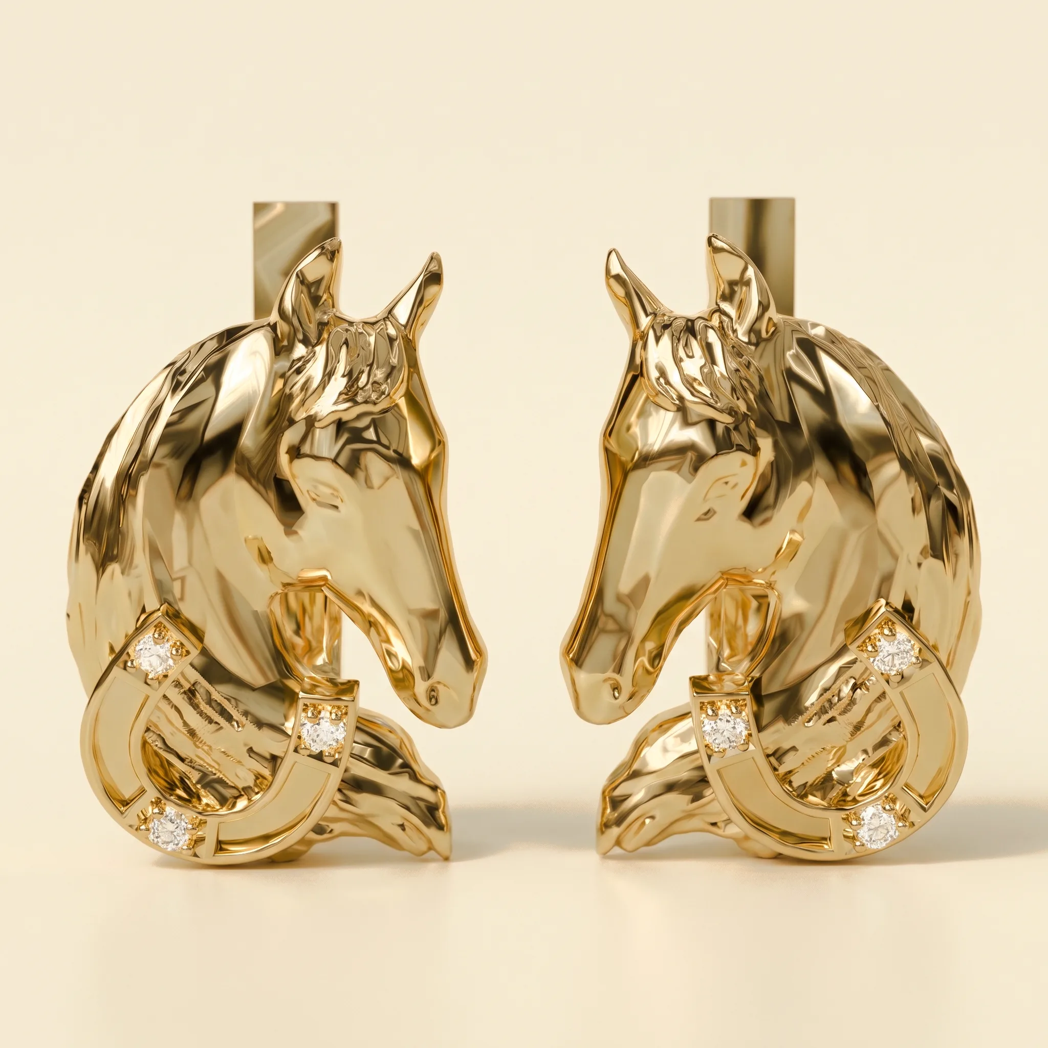 Horse Earrings — View 1